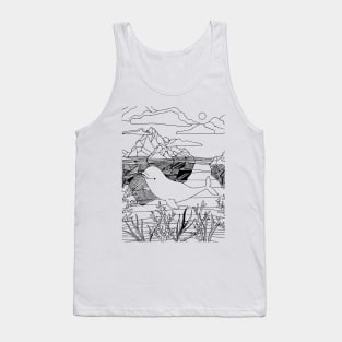 Baby Beluga and Glaciers Tank Top